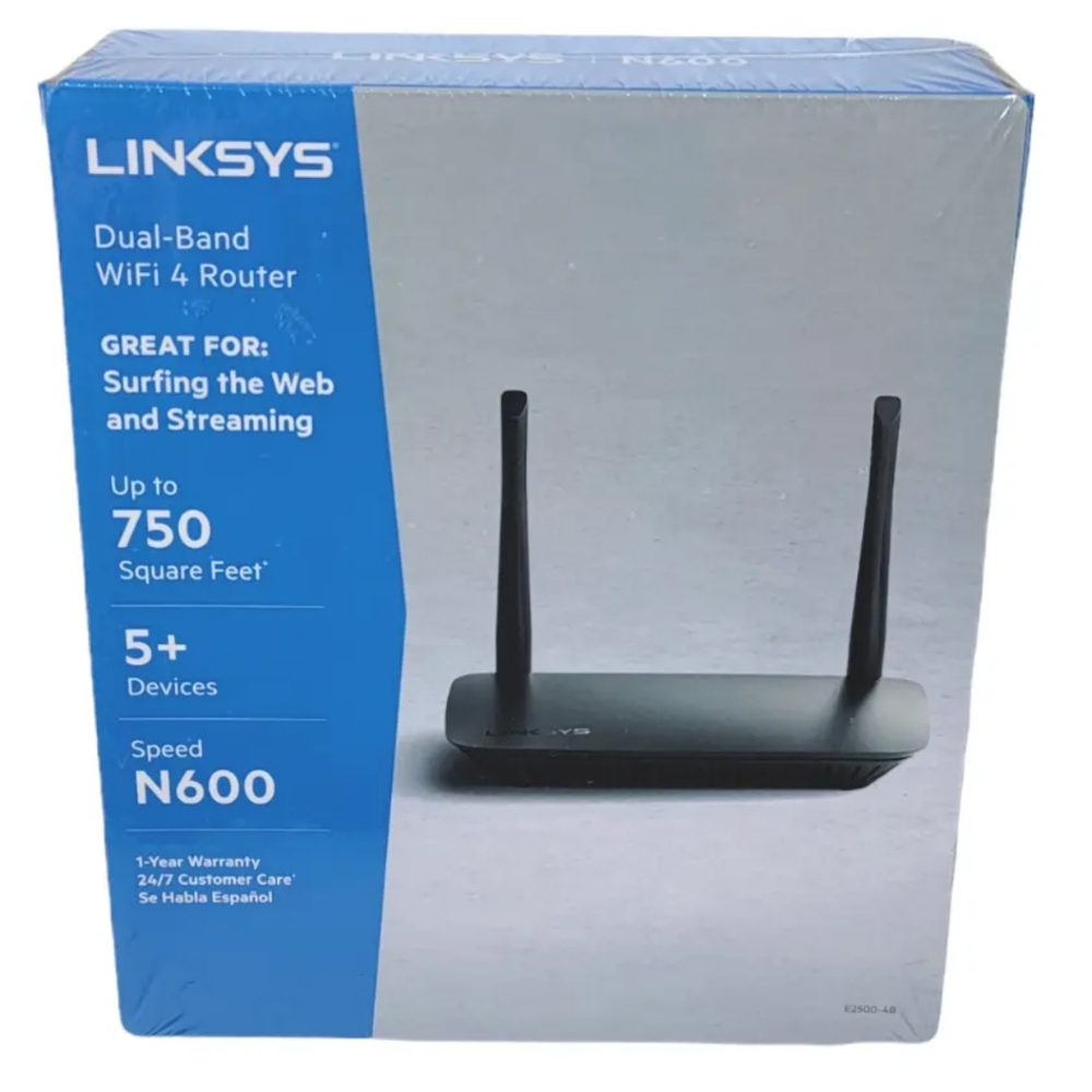 Linksys E2500 Dual-Band WiFi 4 Router N600